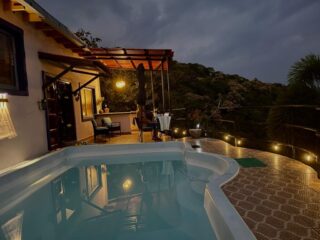 Pool night time lighting