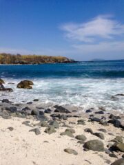 Small Pebble beach down below house