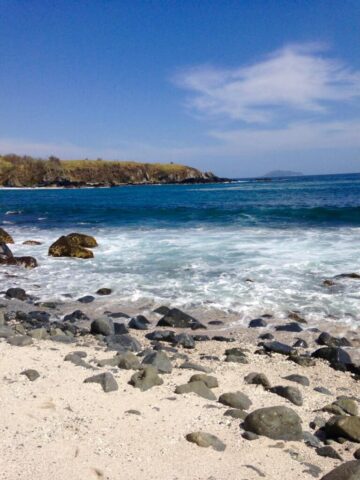 Small Pebble beach down below house