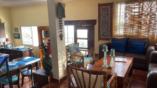 living room, upper split level